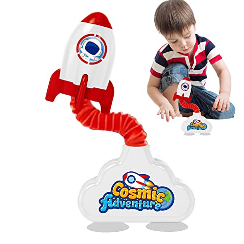 Tubos LED Pop, Tubos pop de foguetes espaciais, Tubos luminosos de inquietação sensorial para menina