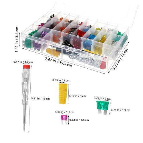 Kit de surtido de fusibles para auto BESTOYARD con tester y extractor, incluye estuche de almacenamiento práctico y diseño preciso miniatura 2