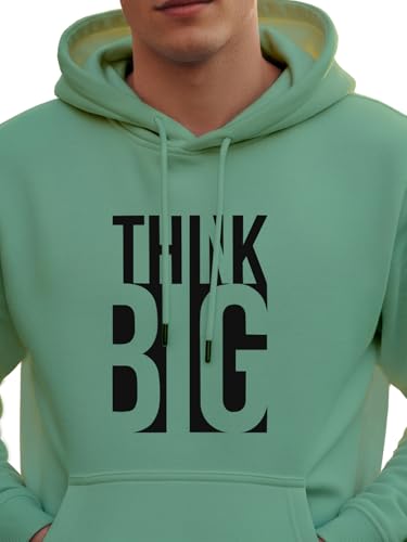 Image of XENOVAURBAN Hoodie for Men /Women | Unisex fit Cotton Fleece Hooded Sweatshirt - THINKB1