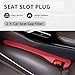 KIFIDAN 2PCS Car Seat Gap Filler,Flexible Seat Gap Organizer Between Seats for Tightly Filling Seat Gaps,Universal Car Side Seat Gap Filler Interior Car Accessories for Women & Men (Red)