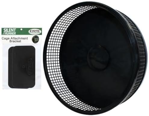 Roda Silent Runner Pro (preta com fixação de gaiola)