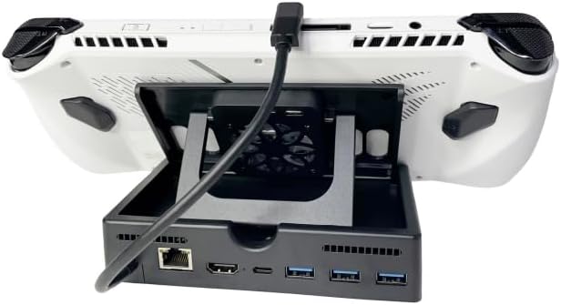 Miniatura 6 de Estación de acoplamiento multifuncional y soporte de ventilador de refrigeración para consola de juegos ROG Ally, multipuerto base 6 en 1 con HDMI