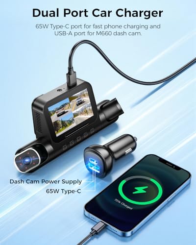AZDOME 360 4 Channel Dash Cam Front and Rear Inside, Built-in 128GB eMMC, 2K+1080P*3 Dashcam, Left Right, Voice Control, 5G WiFi Dash Camera for Cars with 4 Adjustable Lenses, IR Night Vision, M660 - image 9