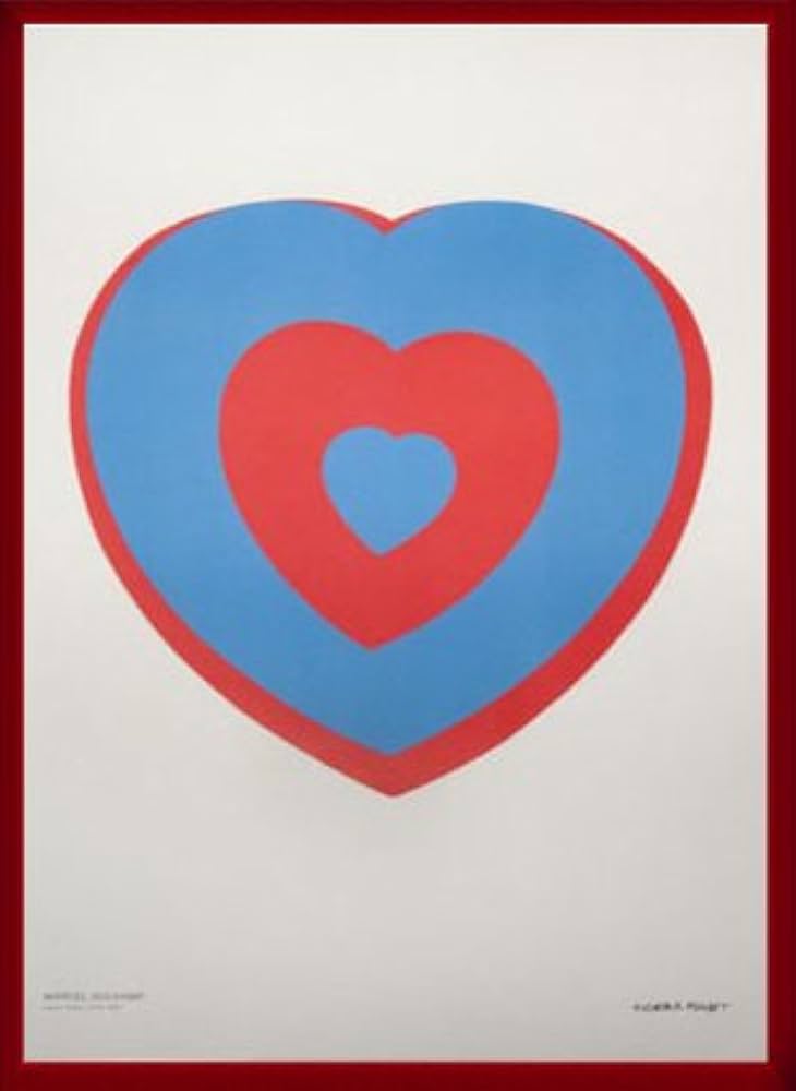 Amazon.co.jp: ポスター マルセル デュシャン Coeur Volant (detail