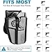 Universal OWB Holster for Glock/Sig/S&W/Springfield/CZ/Beretta/Taurus/Canik/FN/ 1911/ Walther, Fits 100+ Pistols for Full & Compact Size Pistols, Index Finger Release, Adjustable Paddle