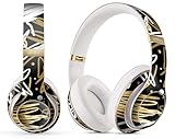 DesignSkinz - Compatible with Beats Pill 1.0/2.0 - Skin Decal Protective Scratch Resistant Vinyl Wrap - Gold and Black Squiggly