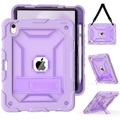 TIMISM Case for iPad 10th Generation 2022 iPad A16 11 Inch 2025 with Pencil Holder & Kickstand Translucent Hard PC Back Cover Heavy Duty Shockproof Protective Case for iPad 1110 Clear Blue product thumbnail 14