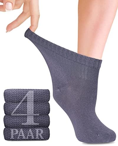 Fiera Besa Diabetiker Socken Damen Bambus nahtlos bequem 4 Paar