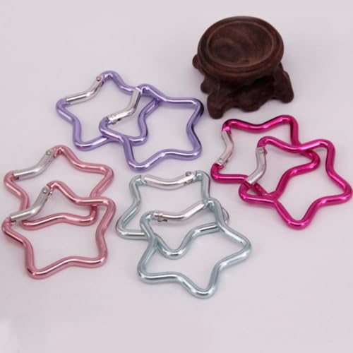 10Pcs Multicolor Carabiners Hook Clips Camping Accessories Buckle for Outdoor Hiking Traveling?Carabiners and Quickdraws