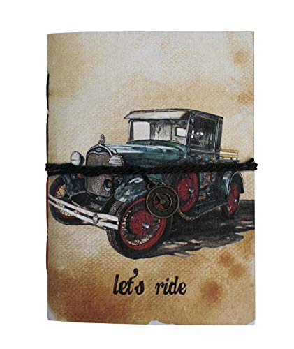 Image of SPcreation Vintage Car Handmade Handicraft Diary(12.7cm x 17.78 cm)(94 Pages)