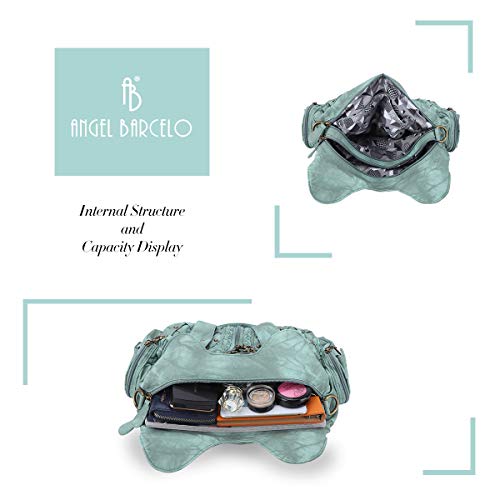 Image of Angel Barcelo Purses for Women Large Shoulder Bag Soft Hobo Bags for Women