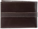 Tommy Hilfiger Portefeuille en cuir pour hommes - Mince Sleek Casual Bifold avec 6 Poches de cartes de crédit et amovibles ID Fenêtre, Brun foncé