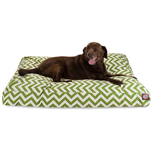 Sage Chevron Extra Large Rectangle Indoor Outdoor Pet Dog Bed With Removable Washable Cover By Majestic Pet Products #TOP1