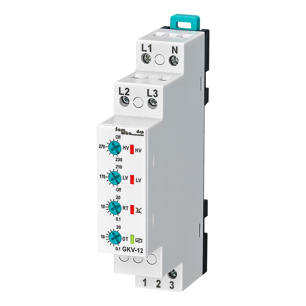 Relais de séquence de phases triphasé pour armoire électrique GKV-12