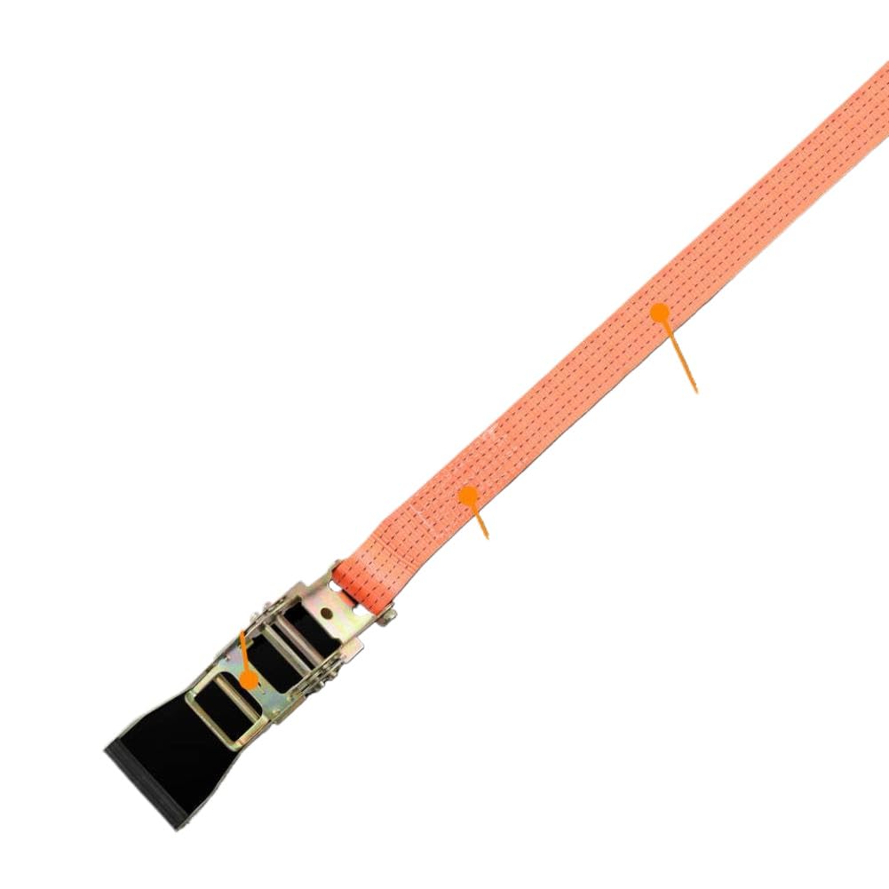 Cinghie di ancoraggio a cricchetto 2,9 metri x 38 mm 2 tonnellate compatibili con camion