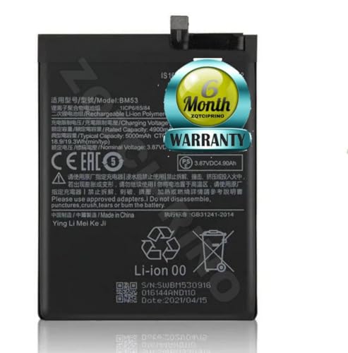 Image of Original BM53 Battery for Redmi 10T 5G 10T Pro 5G M2007J3SY, M2007J3SG Battery with 6 Month Warranty**** (CC112)