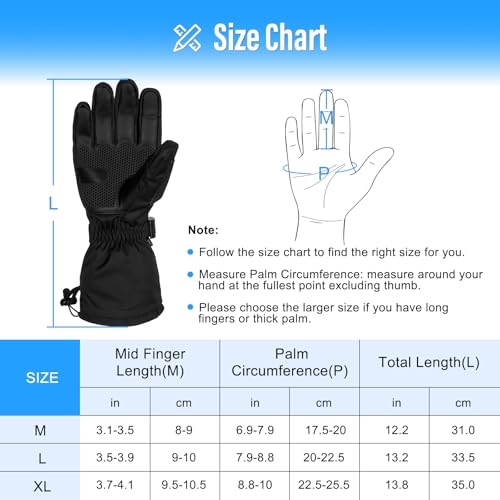Mrawarm Heated Gloves, 5V 6000 Mah Rechargeable Heated Gloves For Men Women thumb #5