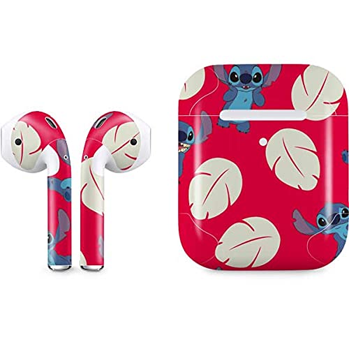 Skinit Decal Audio Skin Compatible with Apple AirPods 2 - Officially Licensed Disney Lilo and Stitch Character Pattern Design