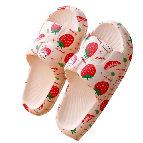 Strawberry Women Slide Slippers Sandals For Women Cute Slippers Sandals Funny Slide Beach Travel Shower Slide