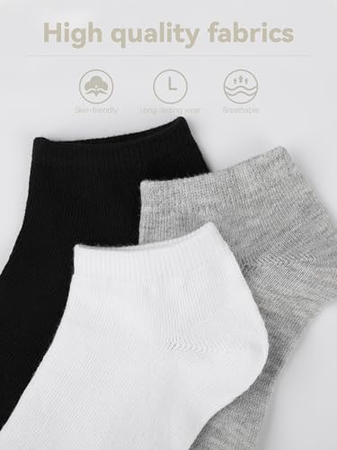 Glooarm 16 Pairs Boys Girls Socks Toddler Ankle Athletic Low Cut Kids Socks3