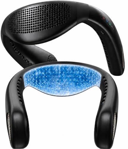 TORRAS COOLiFY Air 2026 Upgraded Neck Fan Air Conditioner, Dual-Airflow Pro Cooling, Ultra Light Portable Fan Rechargeable, Personal Cooling Fan Travel Essentials, Gift for Mom Wife Mother, Black