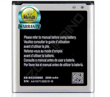 Image of Original EB-BG355BBE Battery for Samsung Galaxy Core 2 G355, G355H, G3559, G3558, G3556D Battery with 6 Month Warranty****(MAR183)