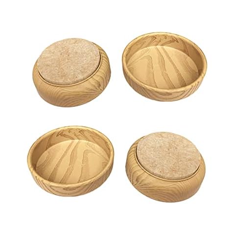 4 Pcs Furniture Cups Felt Floor Cups Round Felt Chair Foot Cups Furniture Felt Castors with Non Slip Floor Leg Protector for Chair Sofa Legs Cover