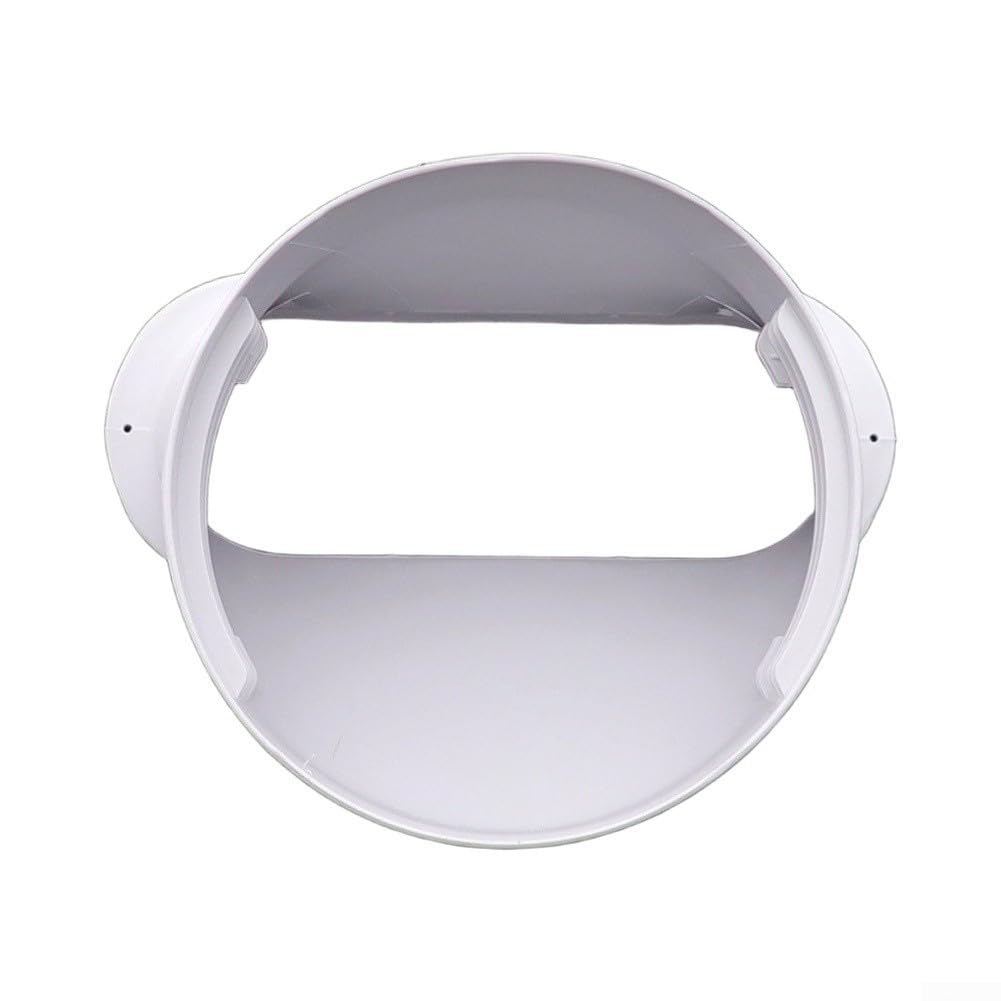 Tubo AC portatile da 1,5 m, in polipropilene, resistente al calore, bianco | Connettore in ABS, tubo in polipropilene, misura 15 cm, previene gli insetti, finitura bianca
