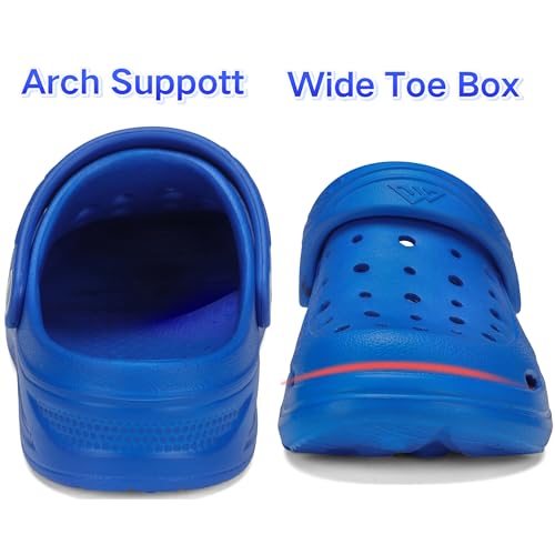 Image of Kids Tie Dye Garden Clogs for Boys Girls | Lightweight Slip-On Water Shoes with Arch Support