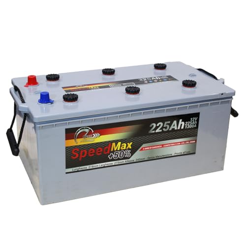 SMC batteria Speed Max 225Ah Truck Heavy Duty per camion trattori veicoli commerciali autobus e industria 225 AH 1300A 12V 220Ah 230Ah 240Ah poli su lato stretto