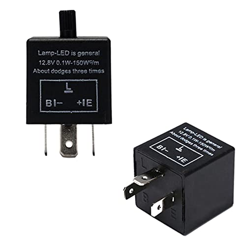 Relé de intermitencia LED de 12V ajustable CF14 de 3 pines para luces de coche 8