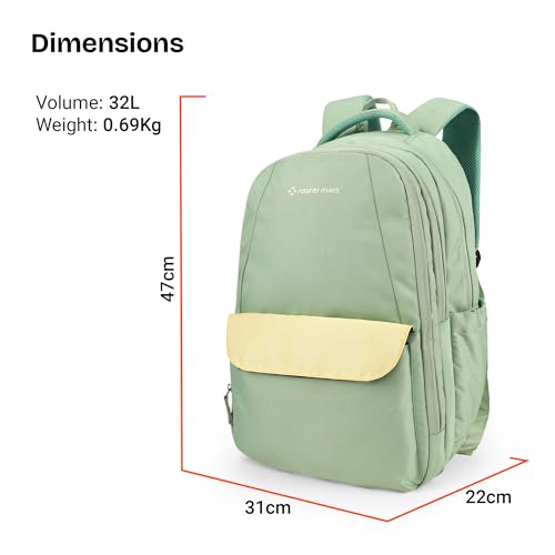Image of Nasher Miles Polyester Laptop Backpack | Ideal for College, School, Office & Travel | Men, Women, Boys, Girls