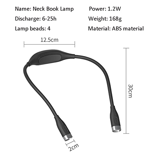 Rechargeable Led Book Light, Hands Free Neck Light, Best For Bed Reading Or Read In Car, Flexible Arm, 4 Super Bright Led Bulbs, Perfect For Reading, Camping, Knitting And Other Night Work #TOP4