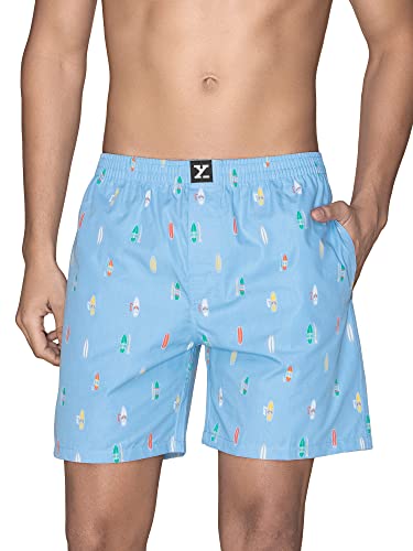 Image of XYXX Men's Surf & Pace Super Combed Cotton Boxer Shorts (Pack of 2)