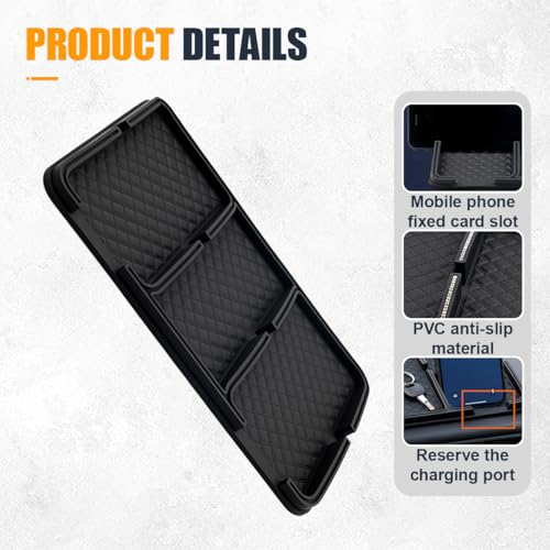 image for YoRise Car Dashboard Mat, Anti-Slip Strong Gripping Automotive Center 