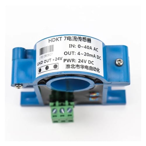 Transmisor de corriente efecto Hall con ventana de 38mm y rango de 0-500a DC de 2 hilos 6