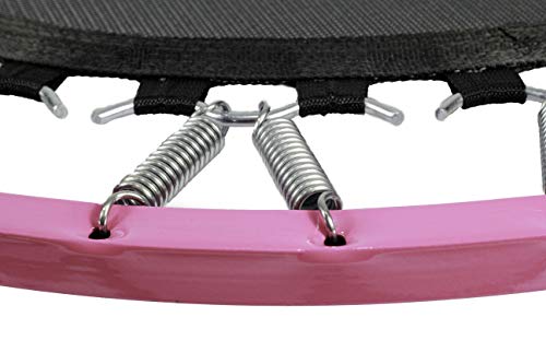 Mini Jump Trampolim Profissional 36 Molas Rosa C\ Preto