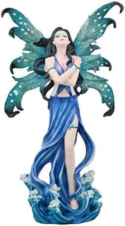 PTC 12 Inch Water Goddess Elemental Fairy Mystical Statue Figurine