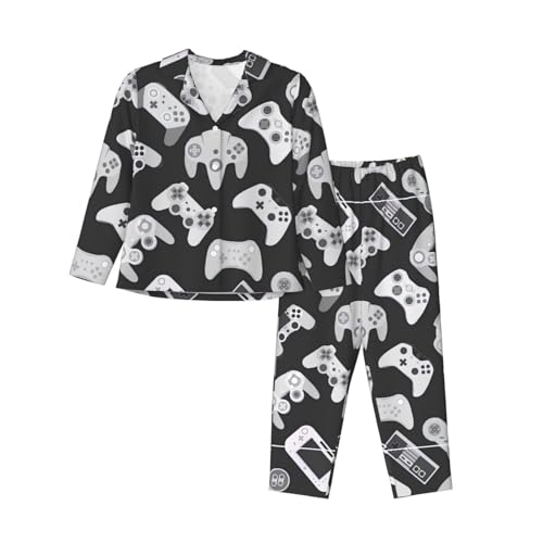Pyjama manette de jeu résolvant l'inconfort nocturne avec sa taille élastique femme