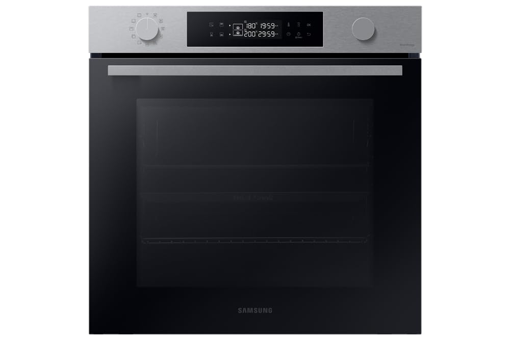Samsung Series 4 Dual Cook Smart Oven with Pyrolytic Cleaning, Colour: Stainless Steel, NV7B4430ZAS