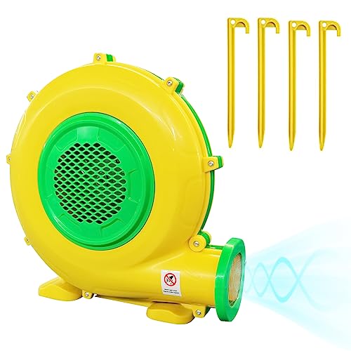 Air Blower, 950W 1.25HP Bounce House Blower, Portable Pump Fan Perfect for Inflatable Bouncy Castle, Jumper, Water Slide, Leaf Blower Corded(950 Watt 1.25HP)