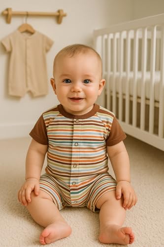 Image of TuddyBuddy 100% Cotton Romper /Jumpsuit /Bodysuit Set for Baby (Pack of 2 Playsuits)