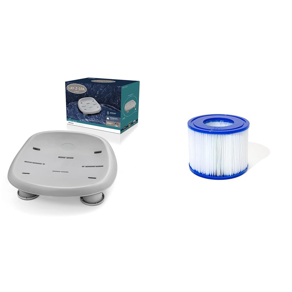 Bestway Lay-Z-Spa Siège de Spa & Pack of 2 filtres à Cartouche BESTWAY Type 4 - pour Spa - 60311