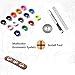 Metal Grommets Kit 3/16 inch Meikeer 400Pcs Metal Eyelets Kits Shoe Eyelets Grommet Sets for Shoes Clothes Crafts Bag DIY Project with Storage Box (4 Colors)