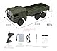 OnundOn RC LKW Ferngesteuert 1:16 Fernbedienung Auto Modell Militär Spielzeug RC Army Truck 2,4G 6WD Q64 Simulation Transporter Ferngesteuerter LKW LASTWAGEN Grün