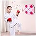 CurcKua Music Boxing Machine with Boxing Gloves for Kids, Wall Mounted Machine with Light, 3-Speed Music Workout, No-Punch Target for Home, Indoor, Gym, Style 2