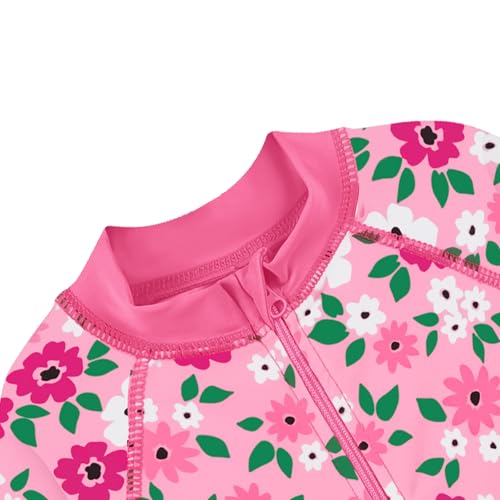 Image of XFGIRLS Baby /Toddler Girls Swimsuit Long Sleeve One-Piece Bathing Suit Rash Guard