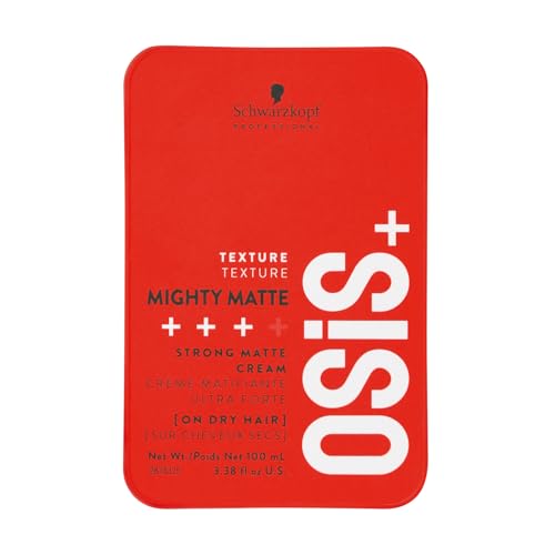 Schwarzkopf Professional OSiS Mighty Matte Texture Styling Cream Styling Creme Haarcreme Mattes Finish Umformbar Trennend Starker Halt 100 ml