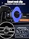 AmazeFan Kabelloses Autoladegerät 15W Qi-Ladegerät Schnellladegerät Touchscreen für iPhone Samsung Huawei usw. Auto Handyhalterung 360 ° Drehung, Elektromagnetische Induktion (dunkelschwarz)