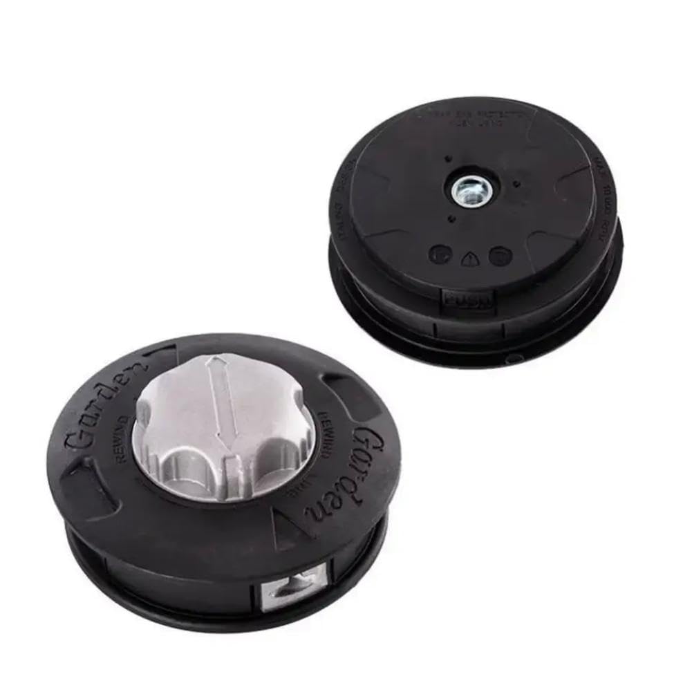 Bobina M10 con Testa bombata in Nylon e Alluminio con 2 Fili per decespugliatori compatibili con i Modelli a Corda universali